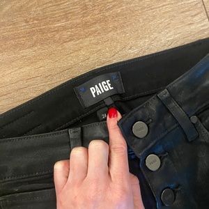 PAGE DENIM-HOXTON ULTRA SKINNY, BLACK FOG LUXE COATING